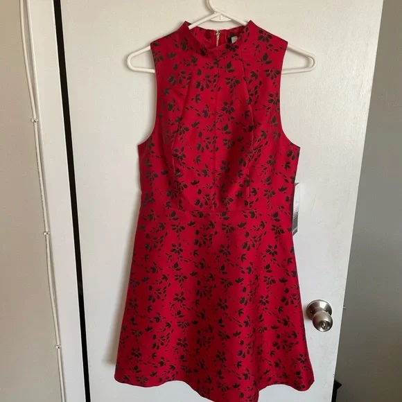 Kensie Floral Flare Zip Dress - Size S - Picture 14 of 15